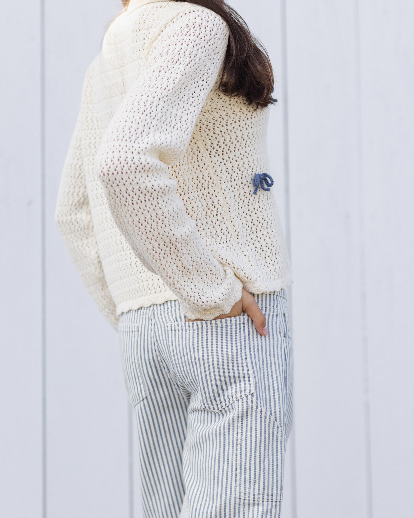 Teen Wide Leg Pant - Railroad Stripe