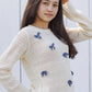 Teen Crochet Knit Pullover - Bows