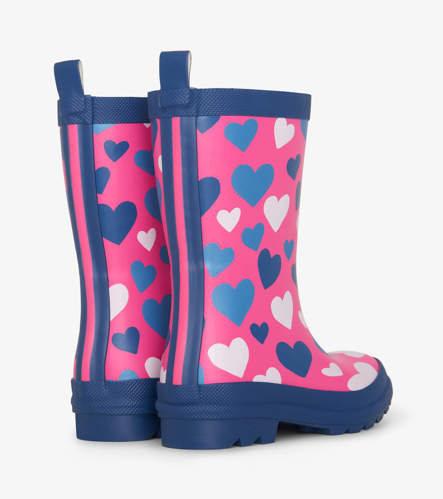White Hearts Boots