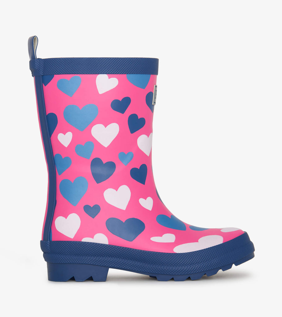 White Hearts Boots