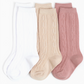 Girlhood Cable Knit Knee High Socks - 3 Pack