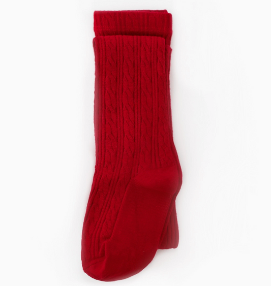 Cherry Cable Knit Tights