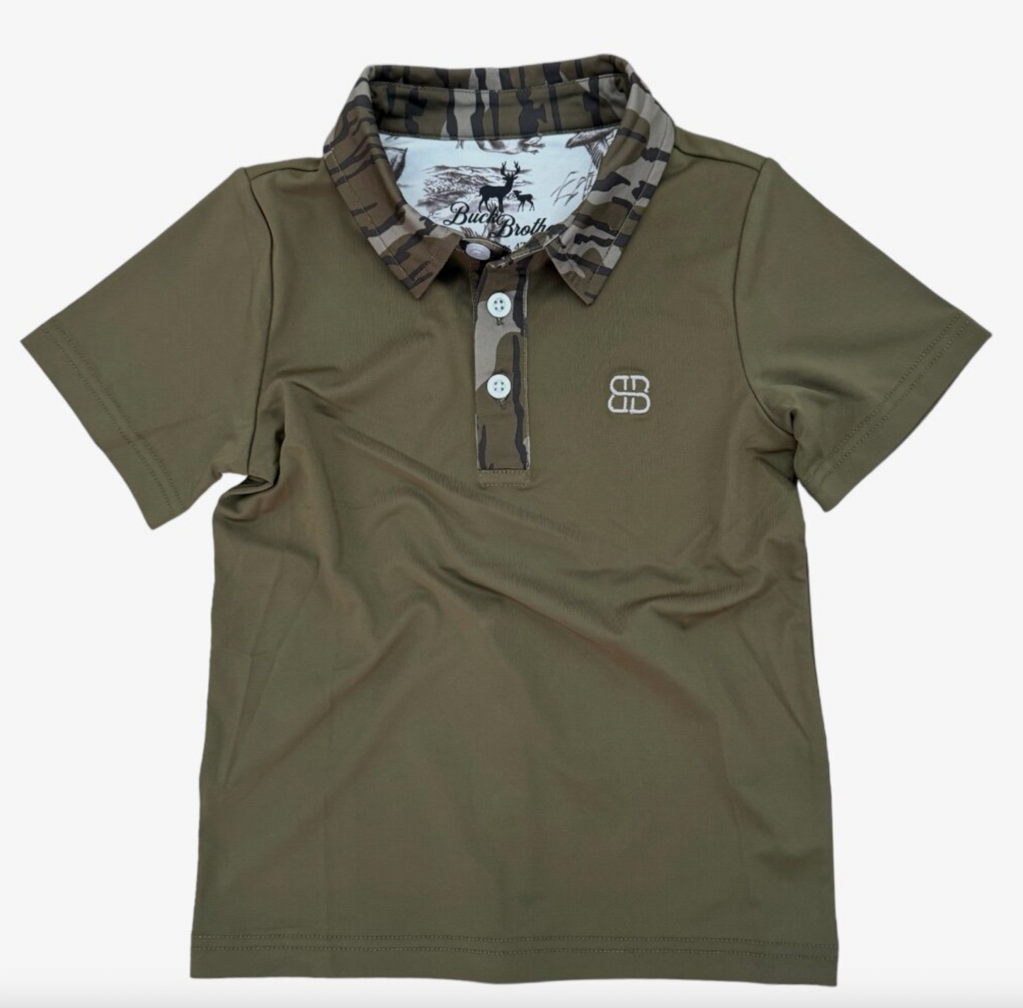 scottie performance polo UPF 50+ mossy oak® original bottomland + heartland