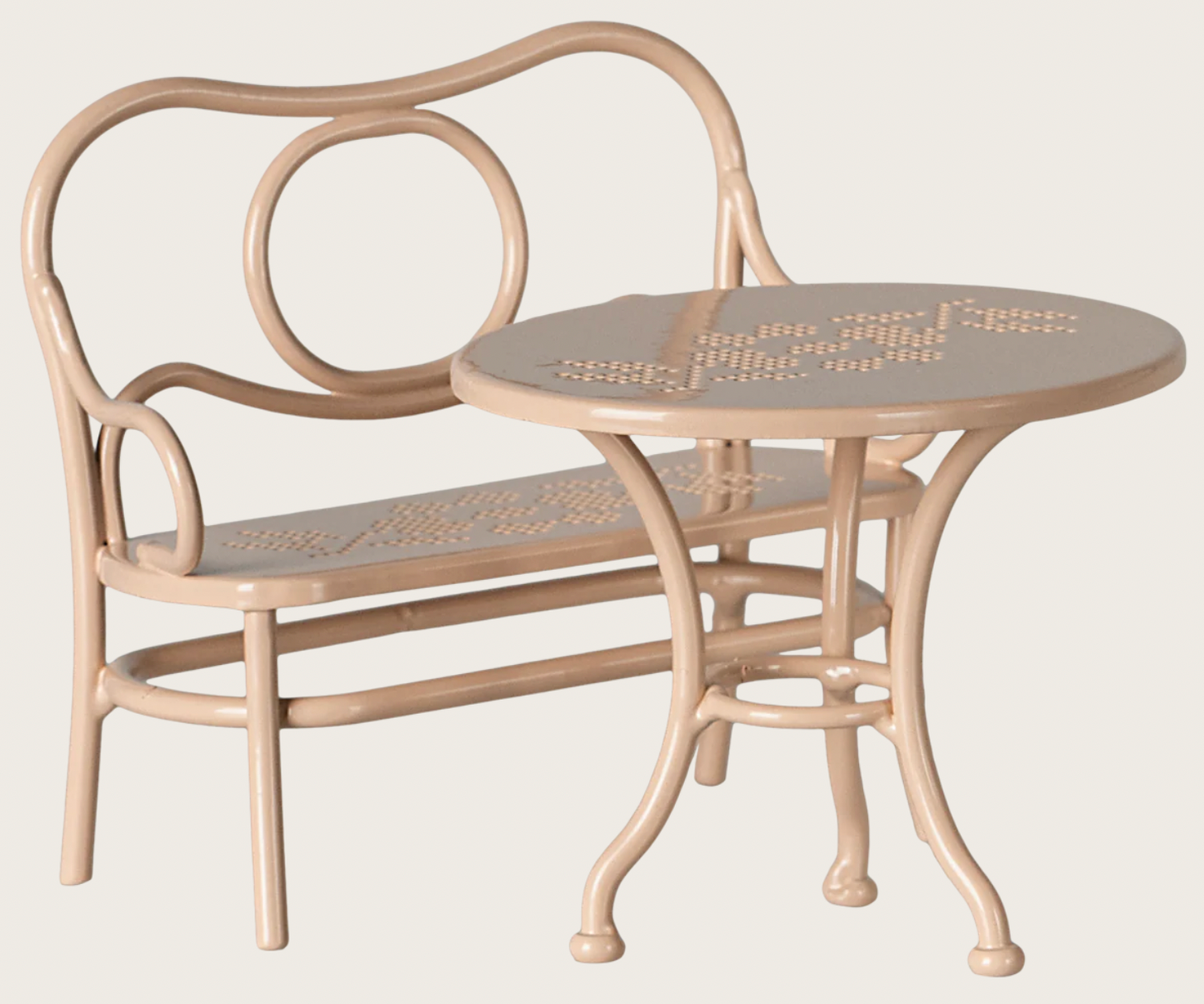 Café Set, Mouse, Big - Pale pink