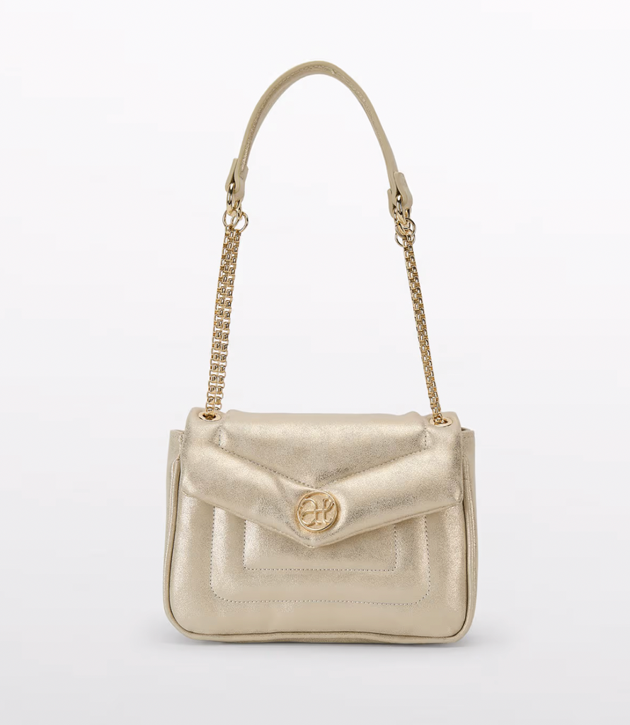 Golden Shimmer Quilted Bag