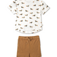 Organic Relaxed Tee & Shorts Set - Dog