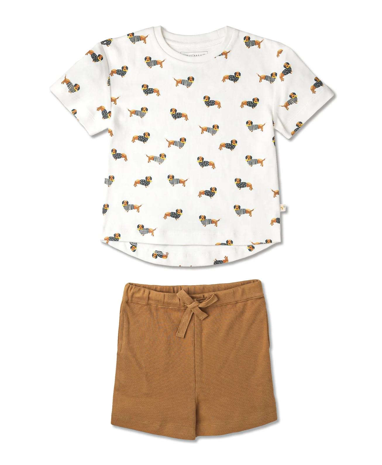 Organic Relaxed Tee & Shorts Set - Dog