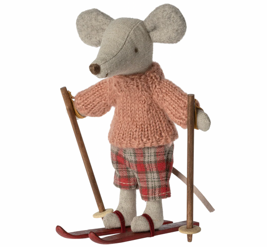Winter Mouse with Ski Set, Big Sister