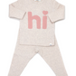 "hi" Baby Set - Heart