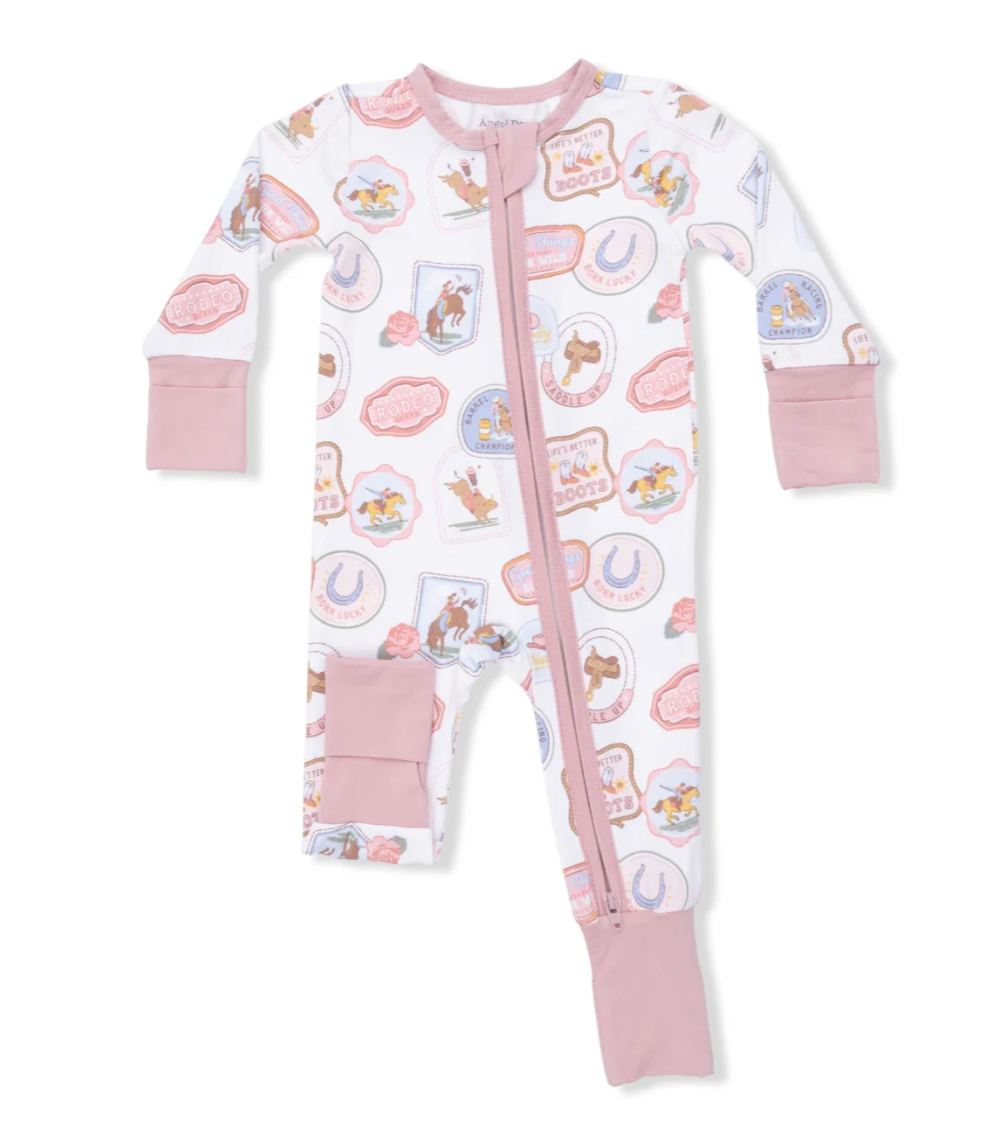 Rodeo Patches Pink - Convertible Romper