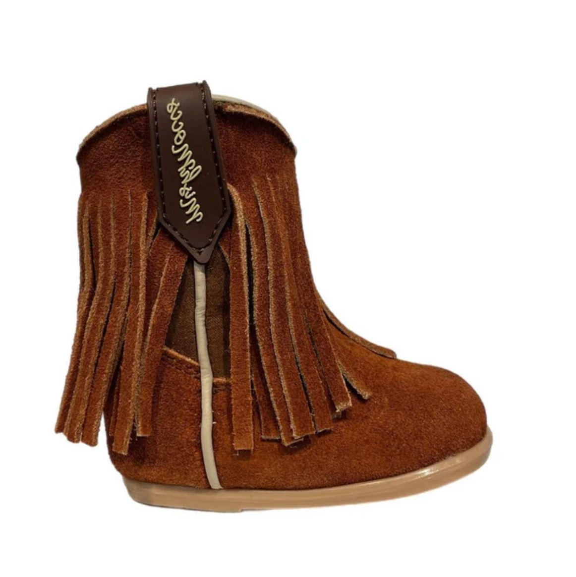 1 Layer Fringe Boots Baby - Sienna/Brown