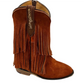 2 Layer Fringe Boots - Sienna/Brown