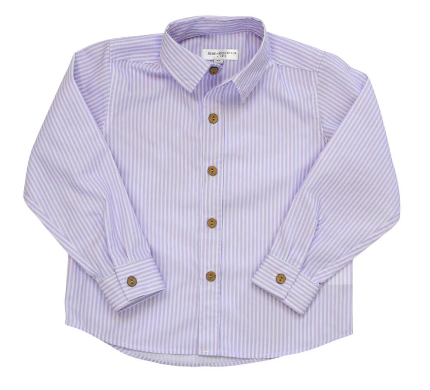 Lavender Stripe Button Down