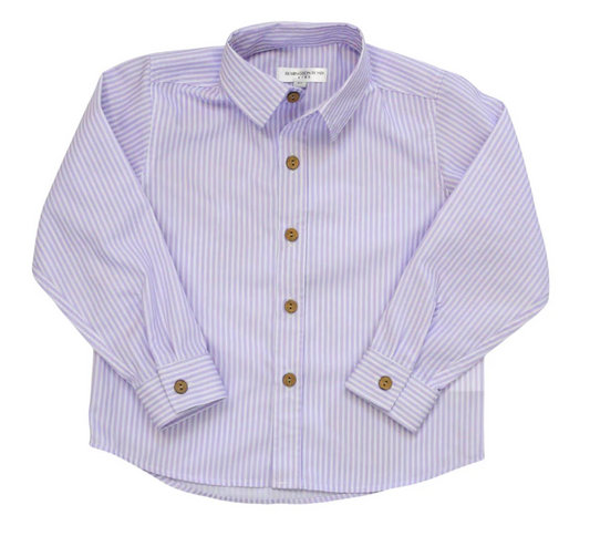 Lavender Stripe Button Down