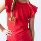 Red Ruffle Tee