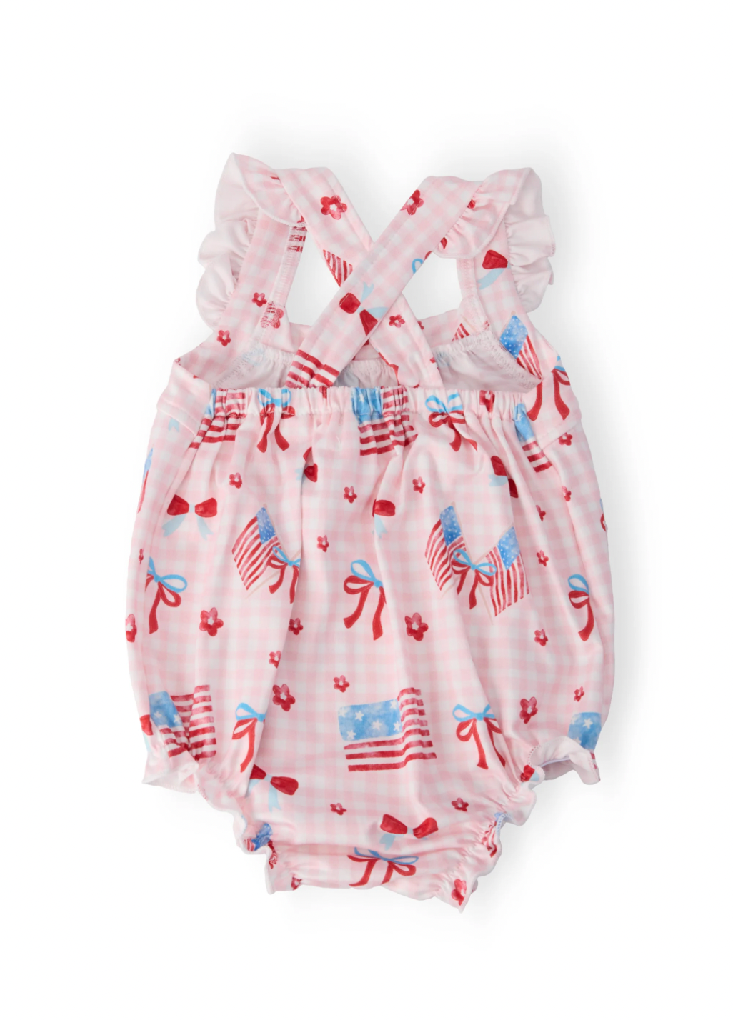 Fancy Flags Ruffle Romper