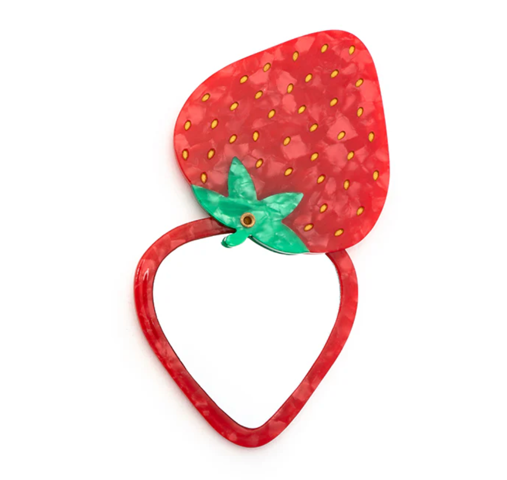 Strawberry Compact Mirror
