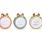 Golden Bow 4" x 4" Round Photo Frame