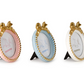 Golden Bow 4" x 4" Round Photo Frame