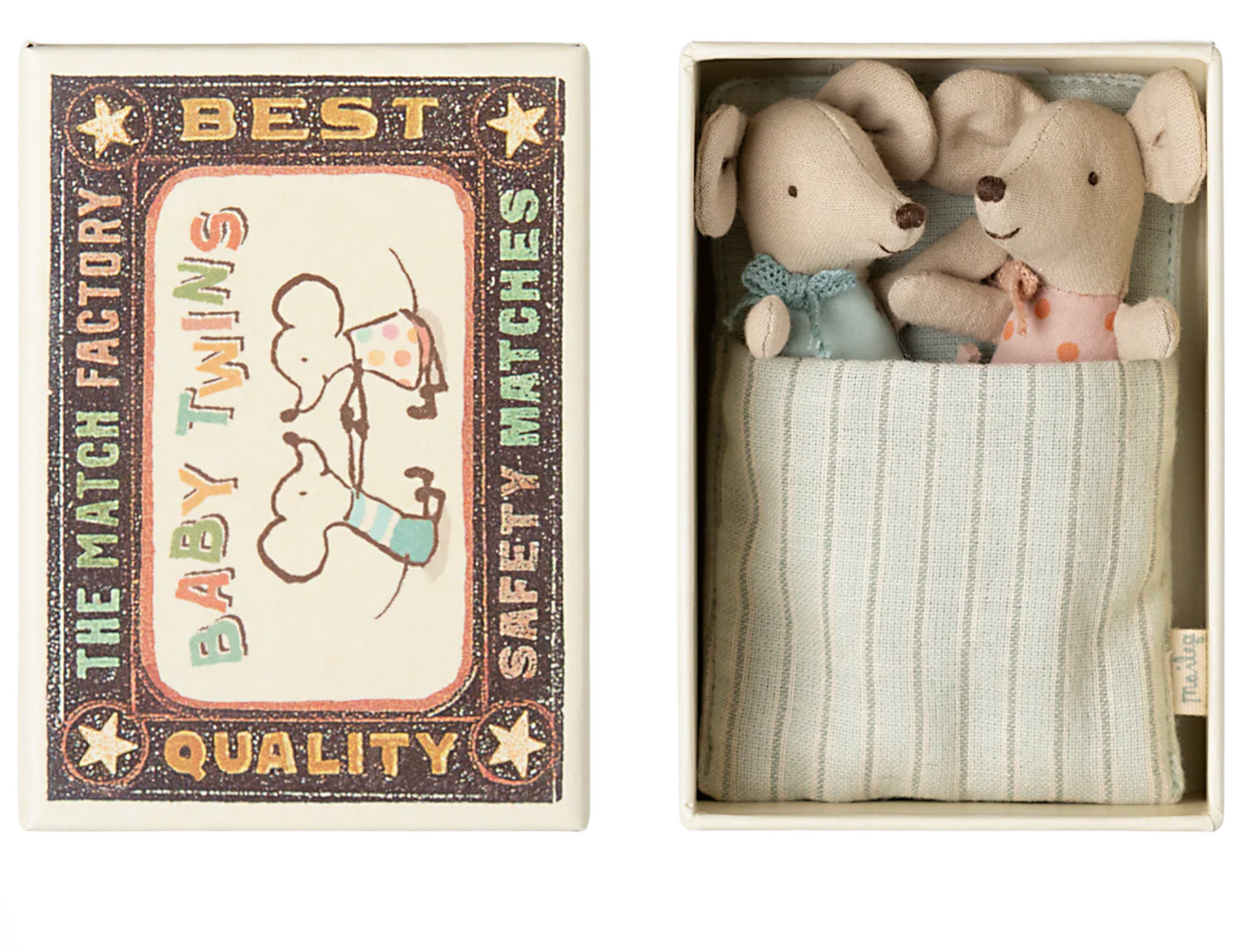 Twins, Baby Mice in Matchbox