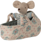 Baby Mouse in Carry Cot - Blue