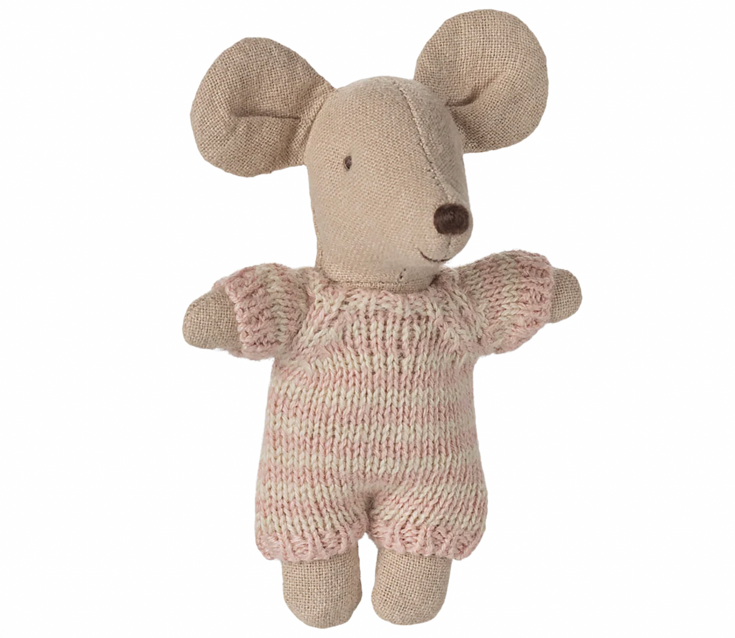 Baby Mouse in Carry Cot - Rose