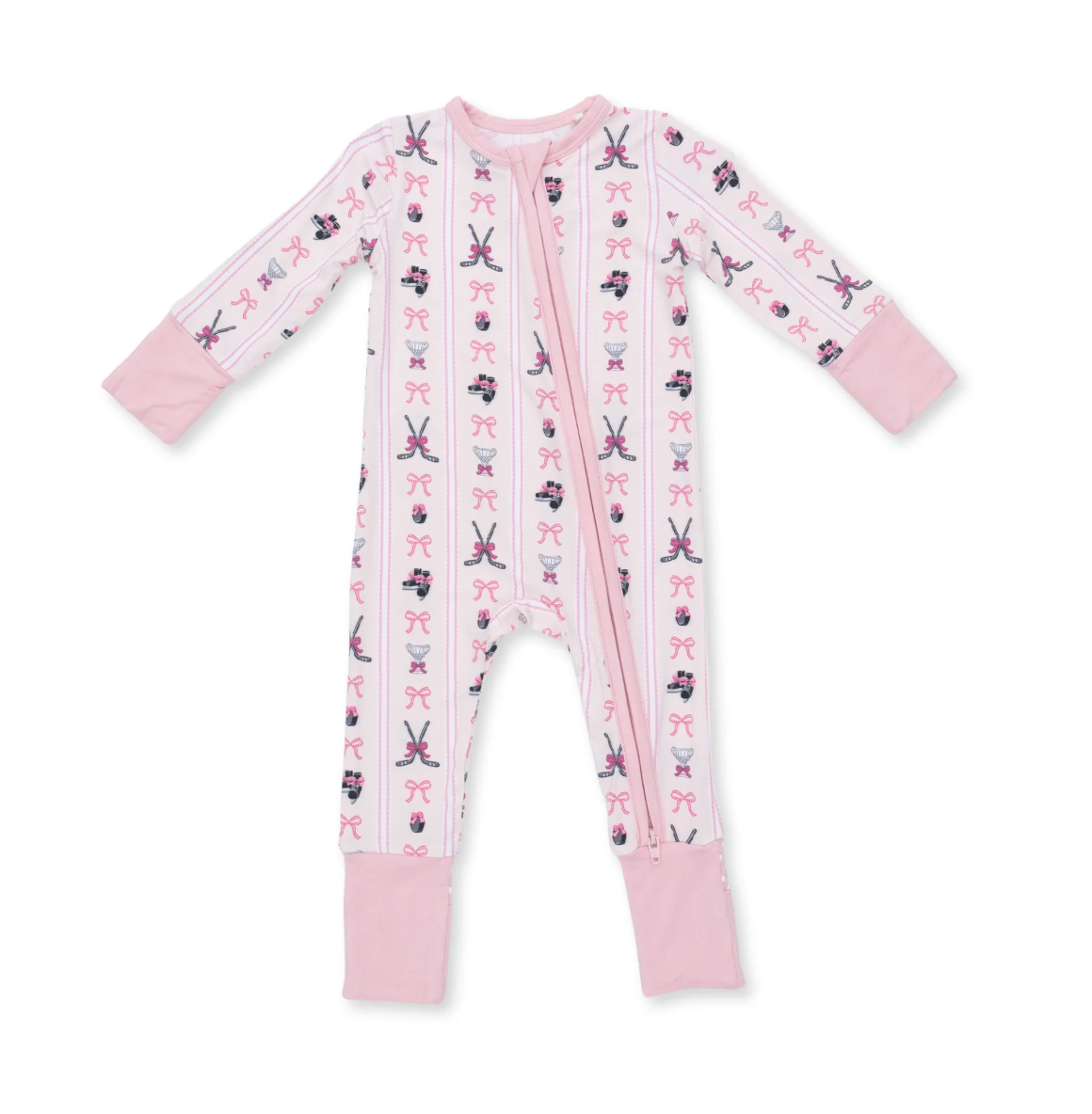 Megan's Bowtiful Hockey Stripe Convertible Romper