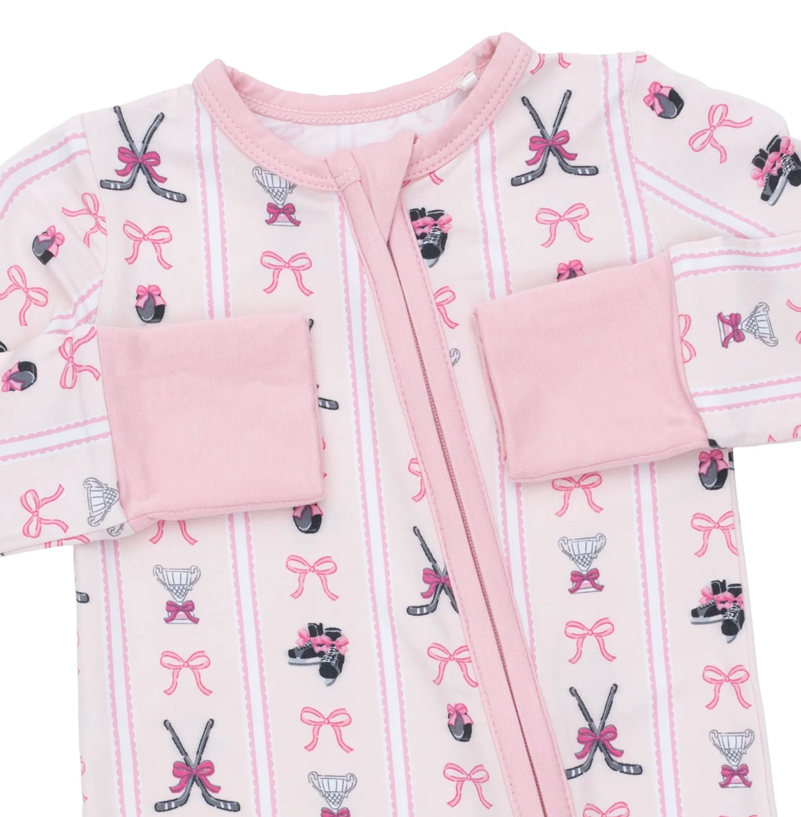 Megan's Bowtiful Hockey Stripe Convertible Romper