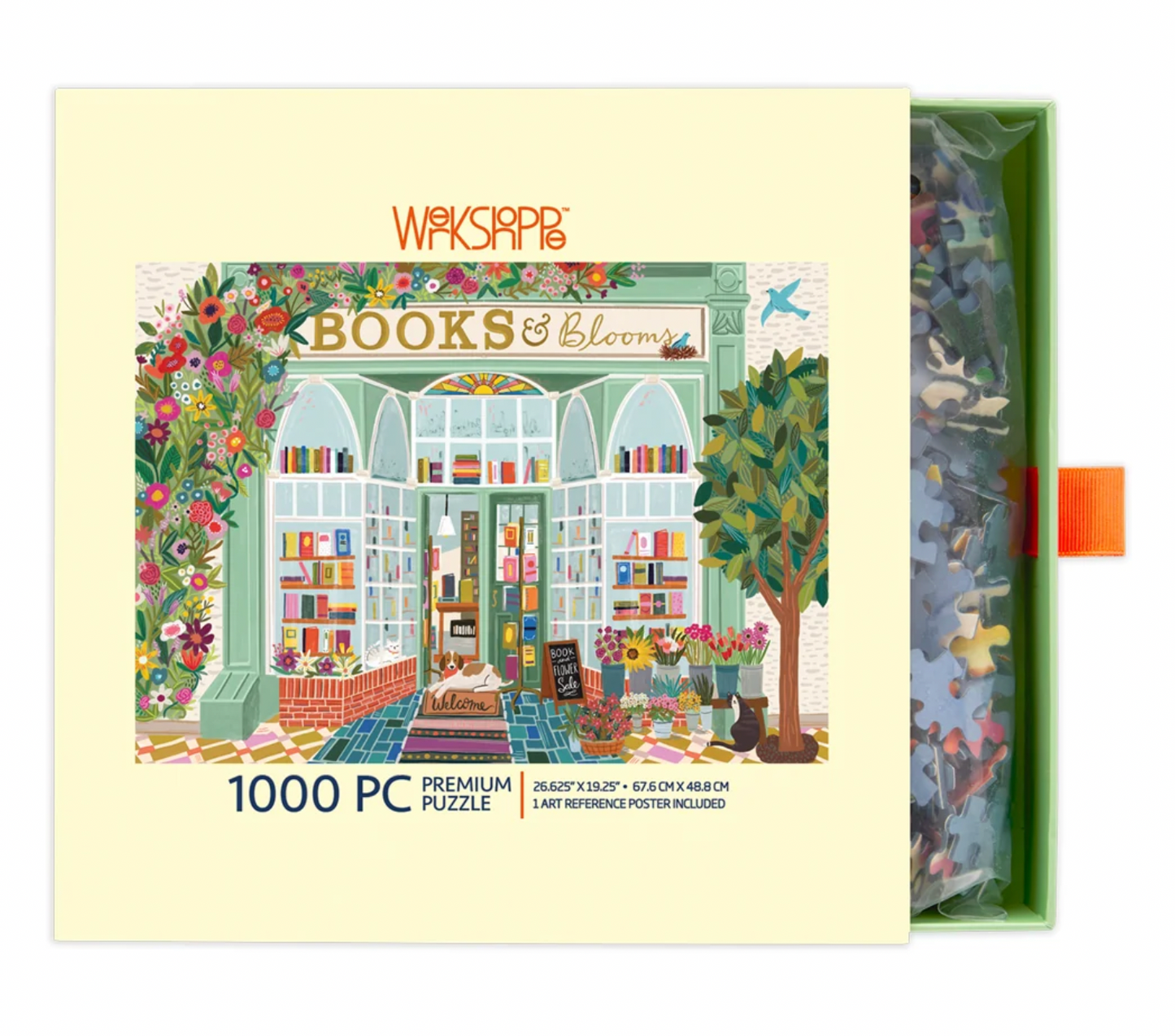 Books & Blooms 1000 Piece Puzzle