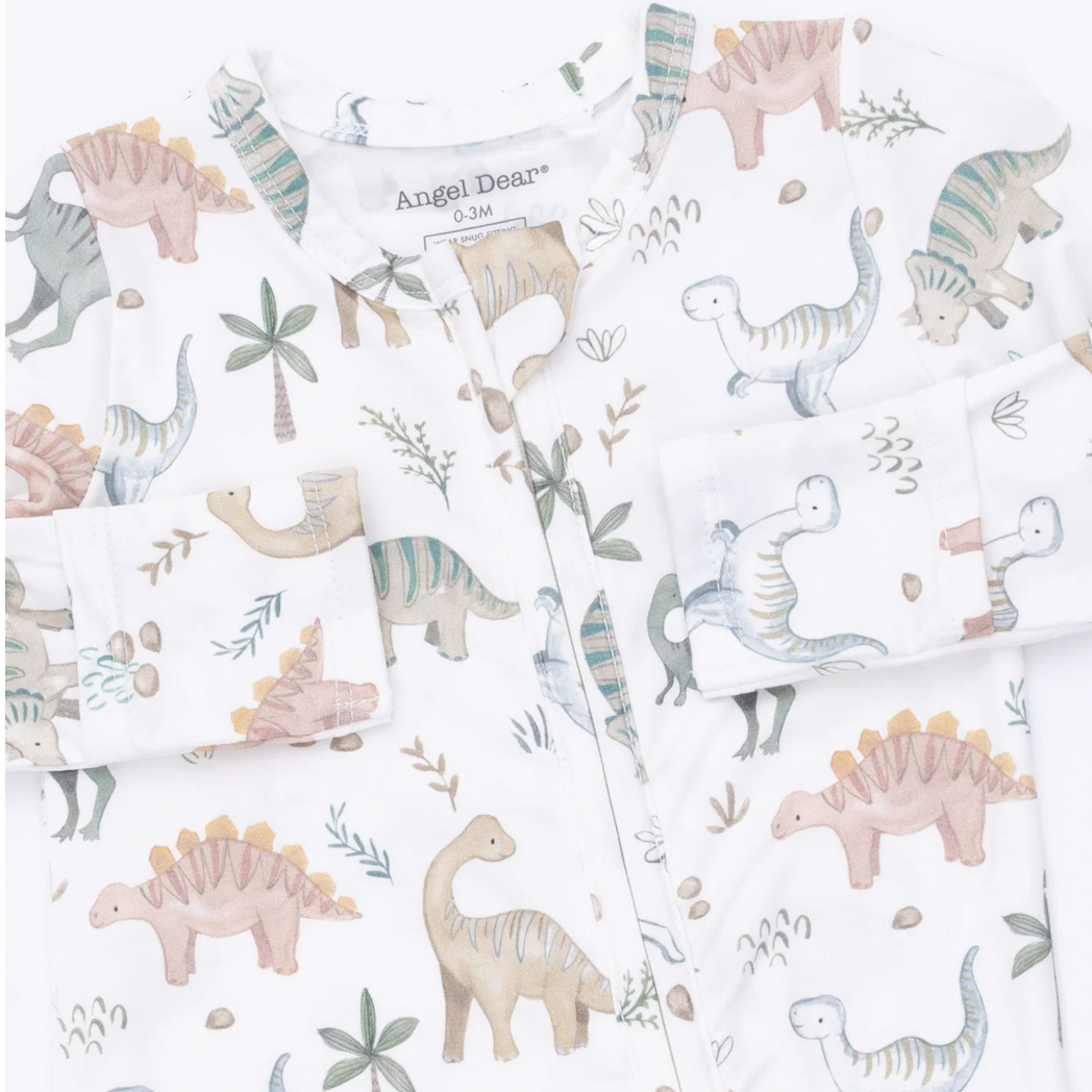 Sweet Baby Dinos Two-Way Zipper Footie