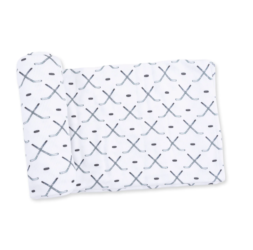 Simple Hockey Swaddle Blanket