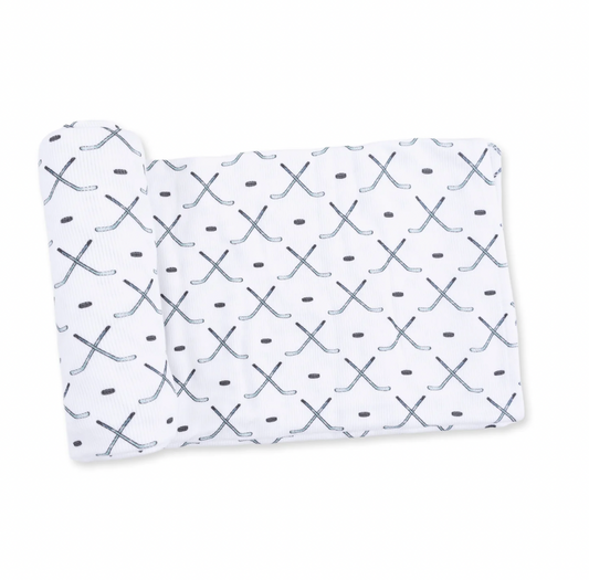 Simple Hockey Swaddle Blanket