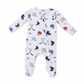 Hockey Stripe Two-Way Zipper Footie