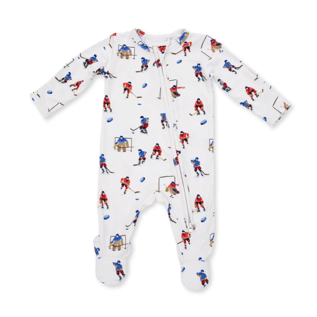 Hockey Players Two-Way Zipper Footie