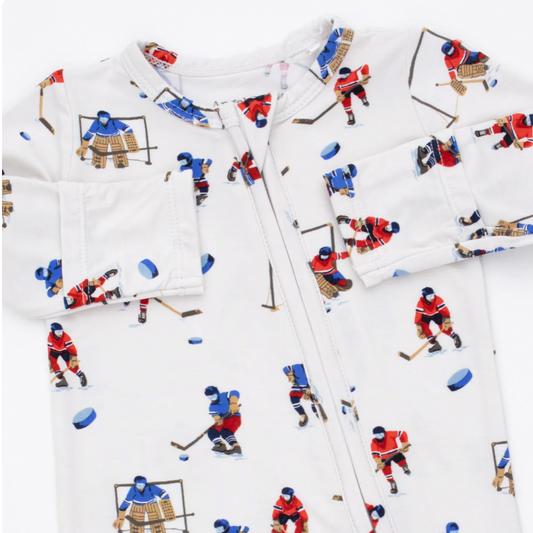 Hockey Players Two-Way Zipper Footie