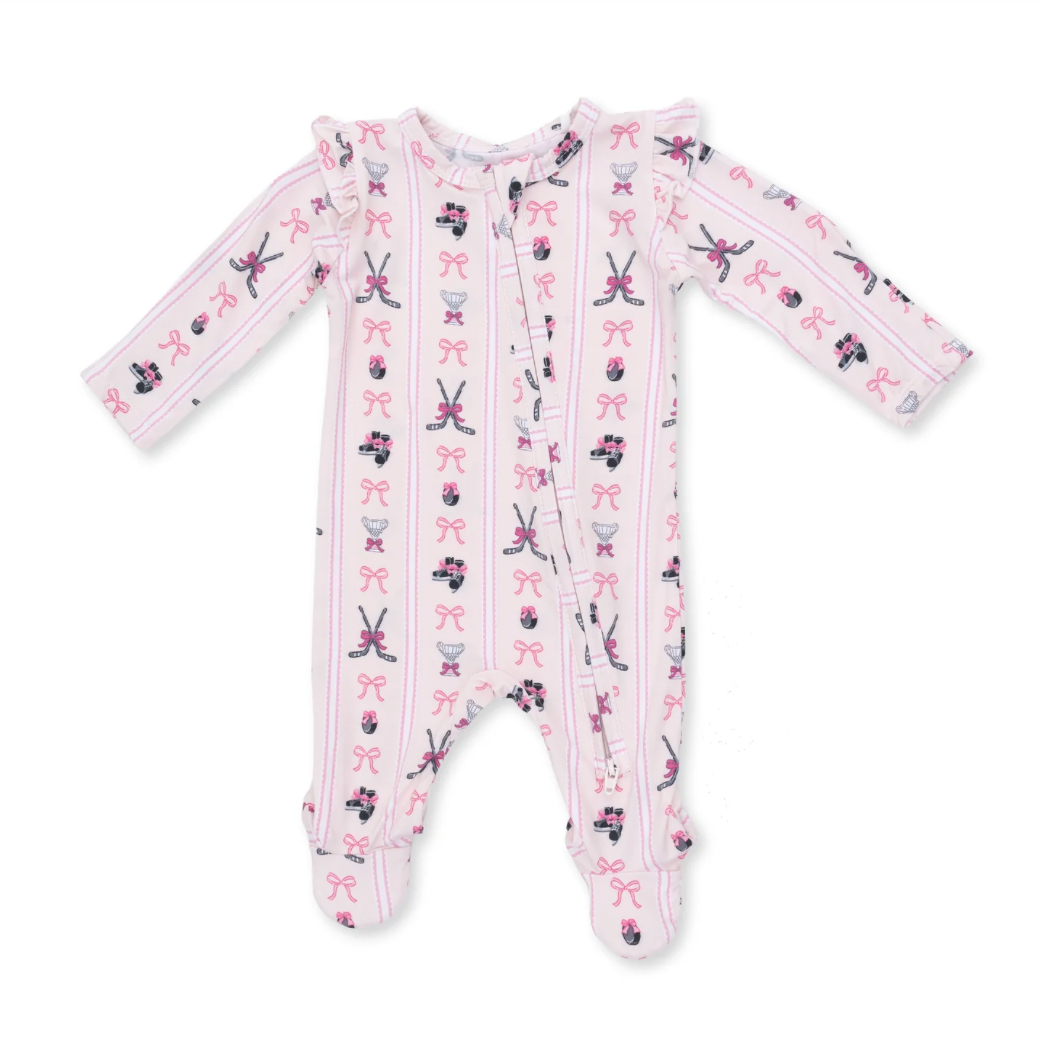Megan's Bowtiful Ruffle Zipper Footie