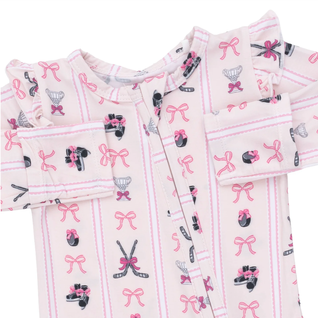 Megan's Bowtiful Ruffle Zipper Footie