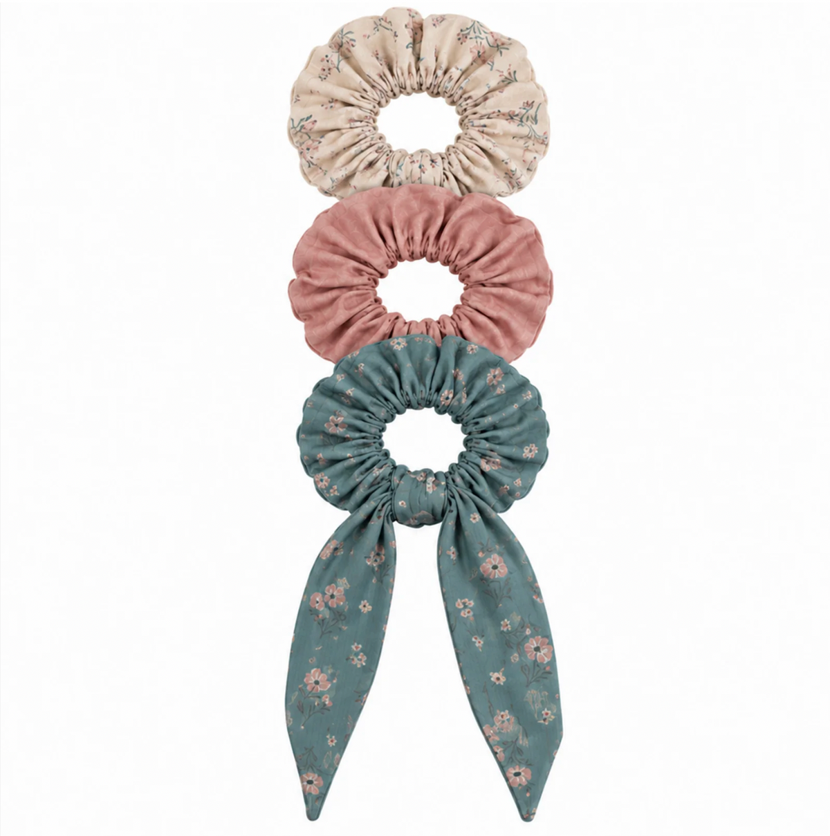Winter Bouquet Scrunchie 3-Pack