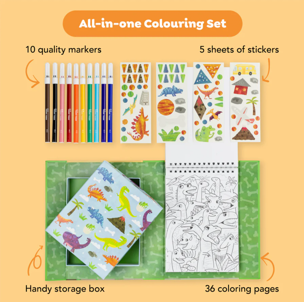 Colouring Set - Dinosaur