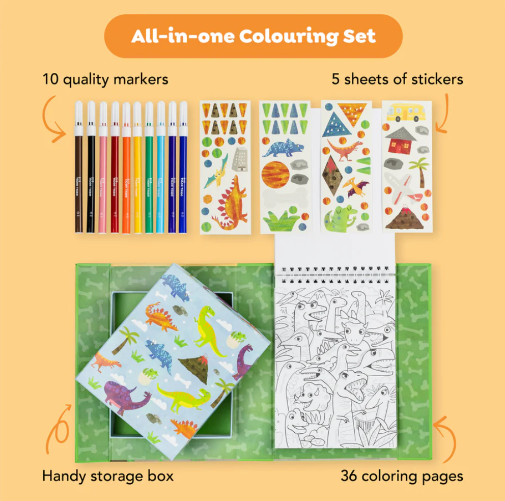 Colouring Set - Dinosaur