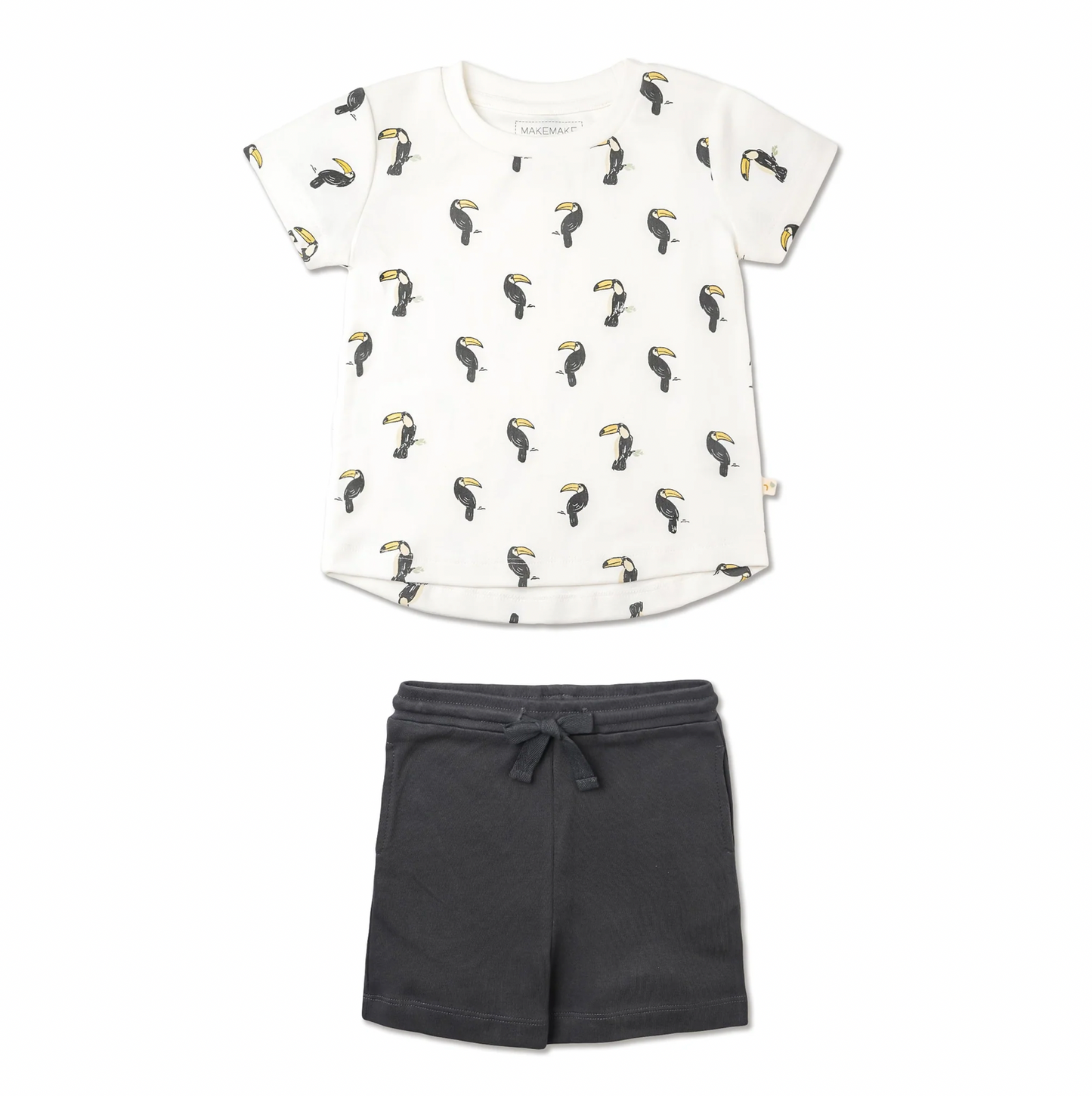 Organic Tee & Shorts Set - Toucan