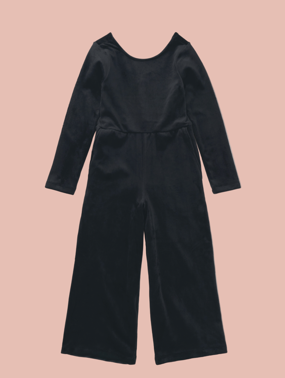 Just for Kicks Velour Jumpsuit