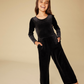 Just for Kicks Velour Jumpsuit