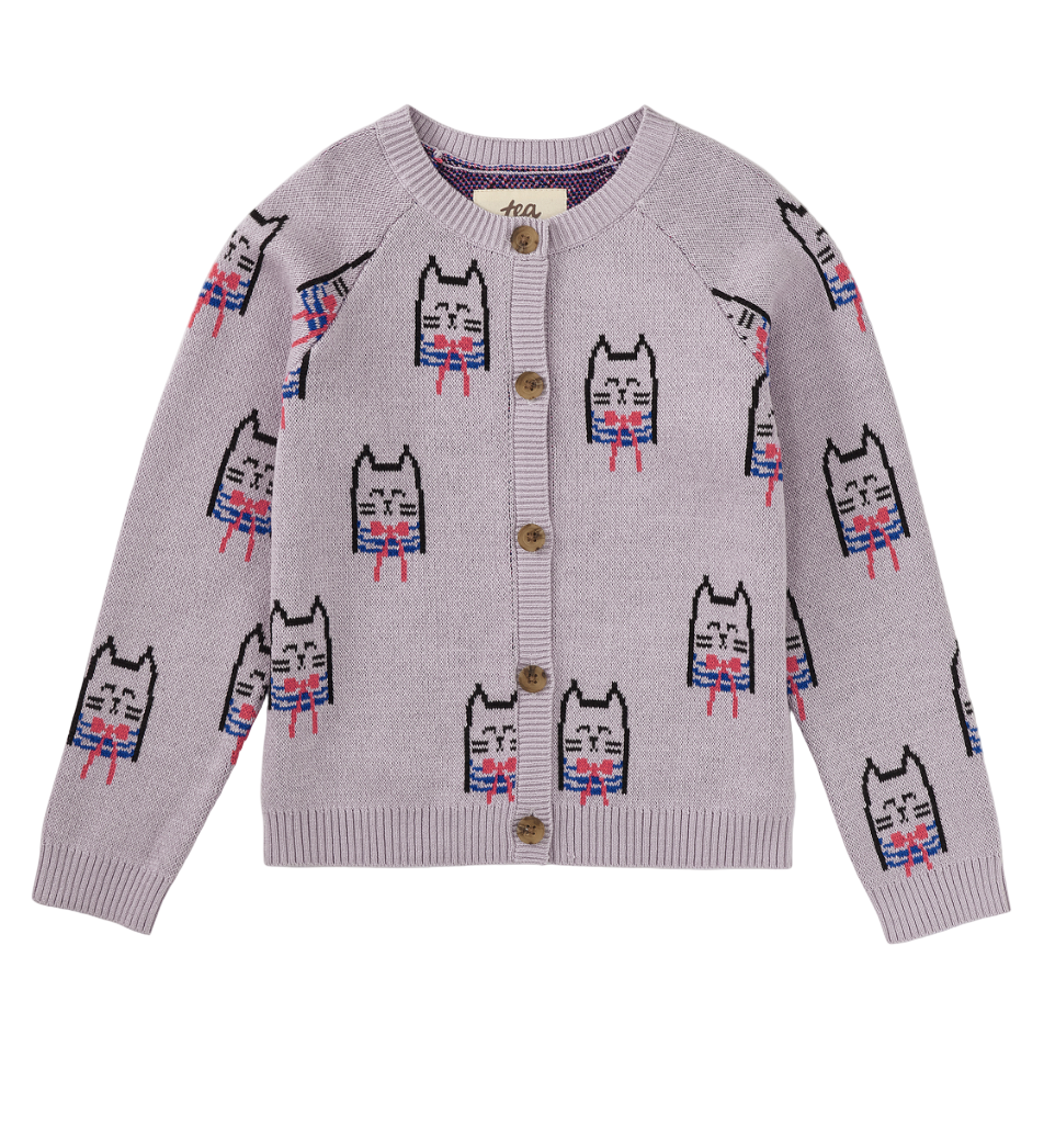 Iconic Bowtie Cats Cardigan