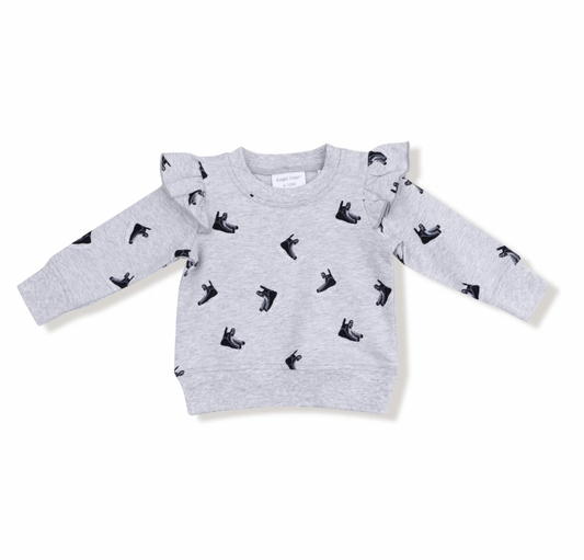 Hockey Ruffle Sweatshirt