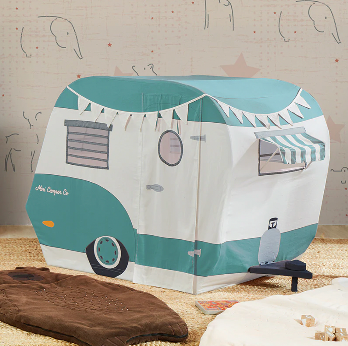 Blue Road Trip Camper