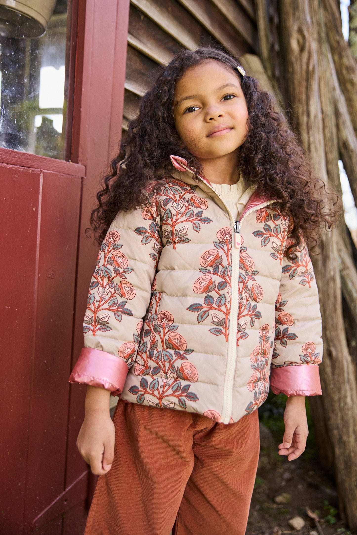 Reversible Riley Jacket - Cloud Floral Bouquet