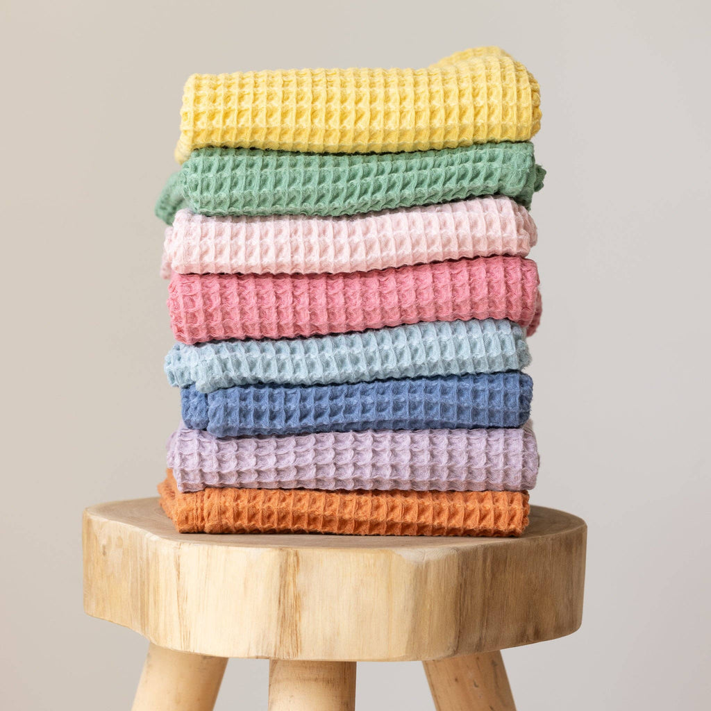 Waffle Baby Blanket - Rain