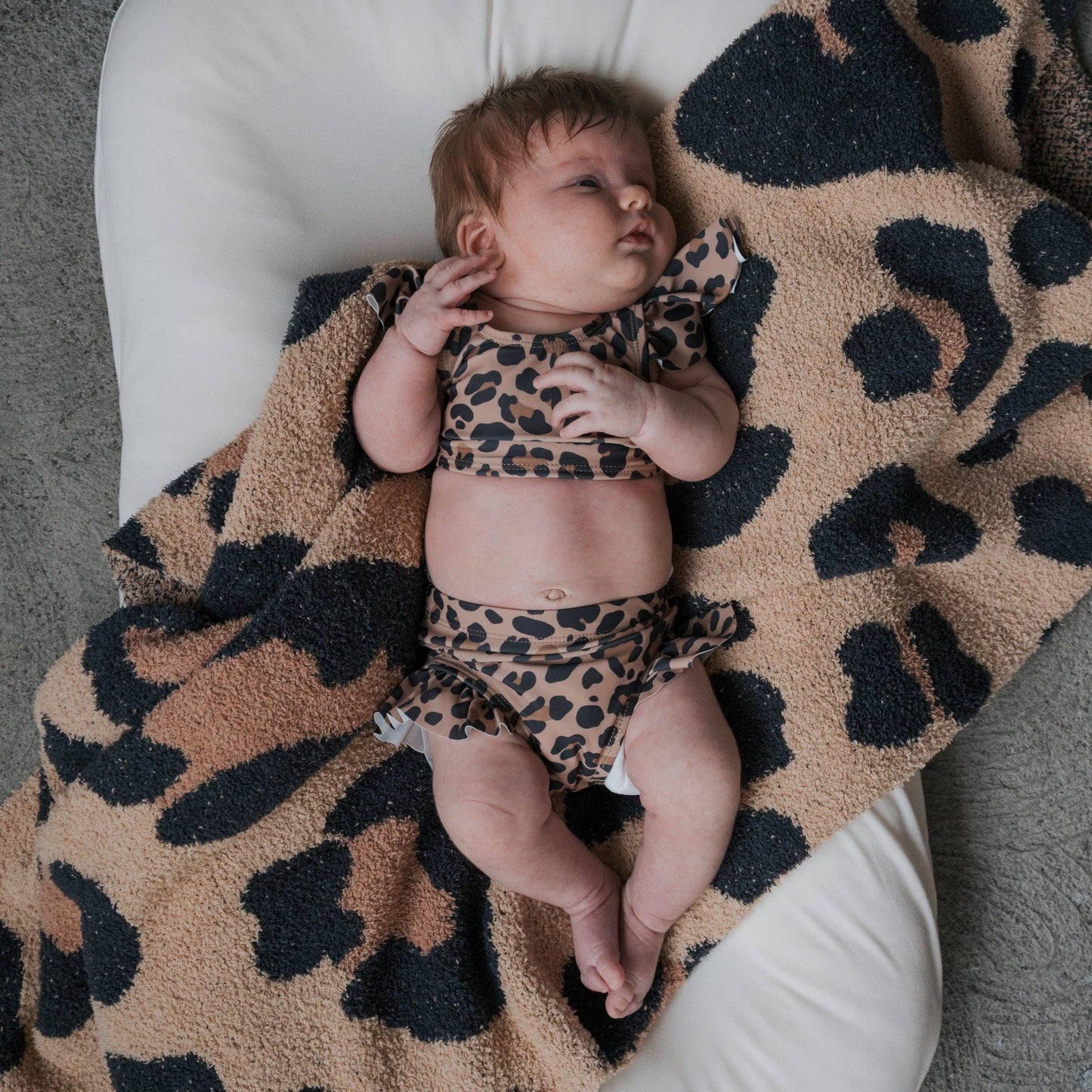 Forever French Baby - Plush Blanket | Leopard