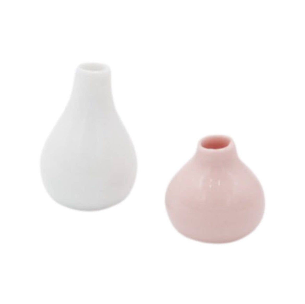 Macy Mae Dollhouse Designs - Dollhouse Vase Set | Pink + White